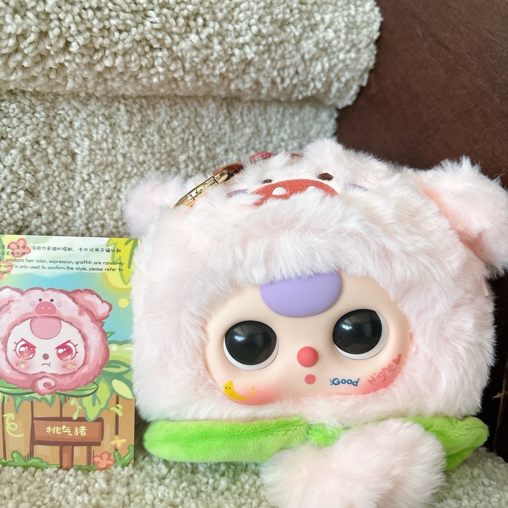 Baby Three Fruit Love Plush Blind Box Peach Piglet | Kawaii Collectible Gift